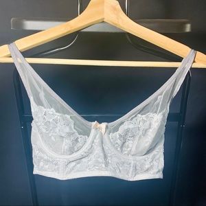 Grey Lace corset bra // Victoria’s Secret